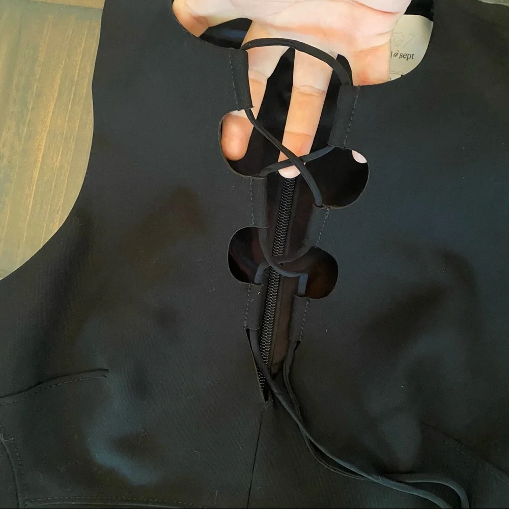 Cinq a Sept Irene Black Cocktail Dress - Picture 7 of 15